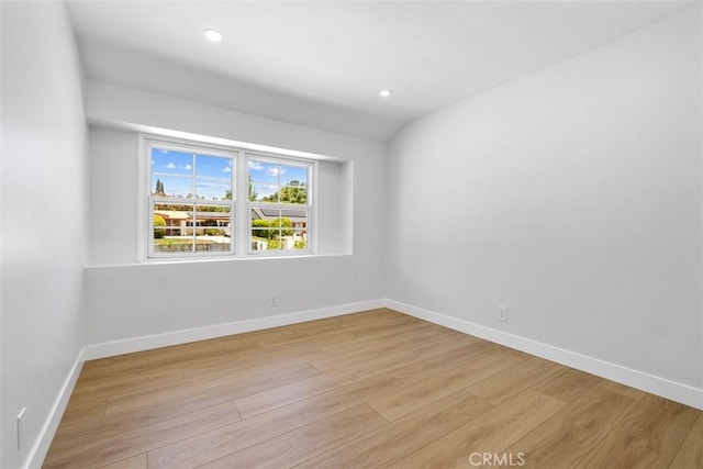 22306 Marlin Pl, Canoga Park, CA 91303 - unfurnished room featuring light wood-style flooring, baseboards, and recessed lighting