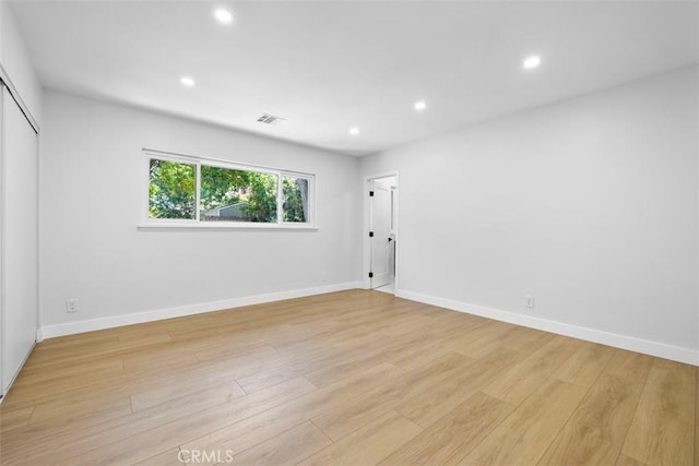 22306 Marlin Pl, Canoga Park, CA 91303 - unfurnished room featuring recessed lighting, light wood finished floors, and baseboards