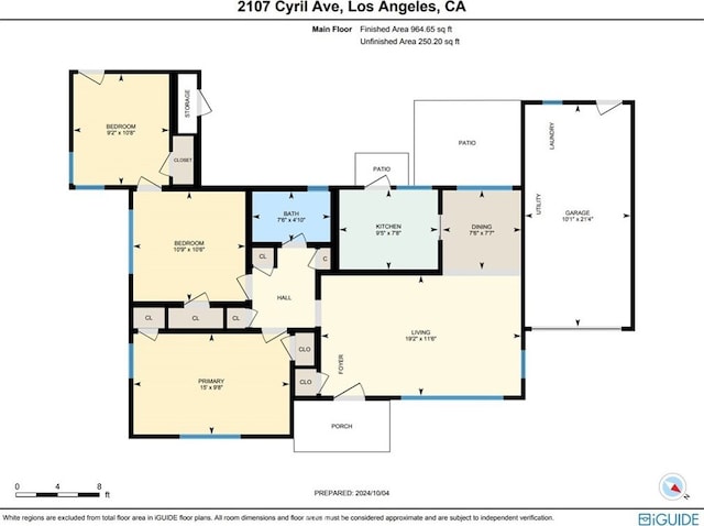 2107 Cyril Ave, Los Angeles, CA 90032 - floor plan / room layout
