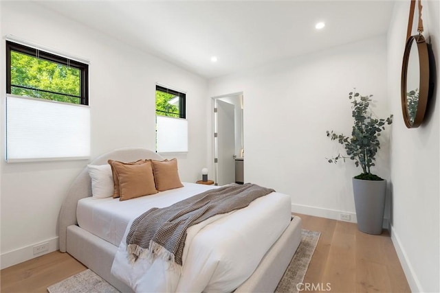 4625 Vesper Ave, Sherman Oaks, CA 91403 - bedroom featuring light wood finished floors, baseboards, and recessed lighting