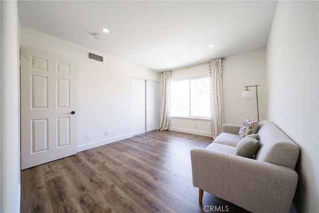 2902 Easton Pl, Rowland Heights, CA 91748 - sitting room featuring wood finished floors, baseboards, and recessed lighting
