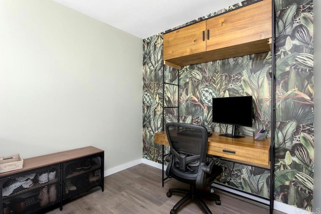 4736 Dalea Pl, Oceanside, CA 92057 - office with baseboards and wood finished floors
