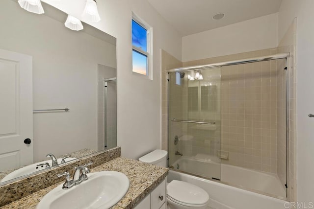 7845 Caminito Camelia, San Diego, CA 92127 - bathroom featuring vanity and shower / bath combination with glass door