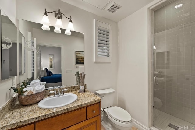 7845 Caminito Camelia, San Diego, CA 92127 - bathroom featuring a stall shower, vanity, and ensuite bath