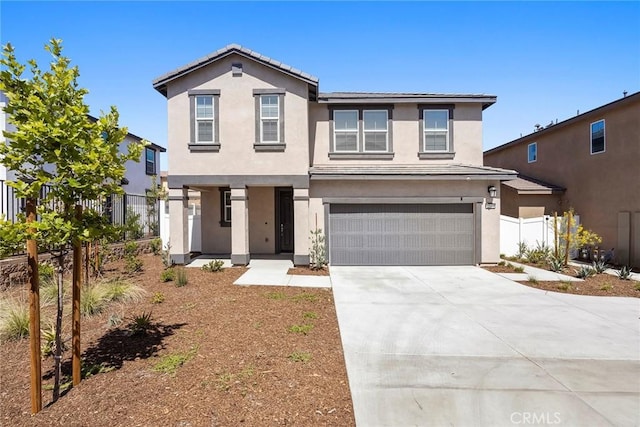 2544 Gunner Ridge Way, Rialto, CA 92377 - traditional-style house with an attached garage, stucco siding, and driveway