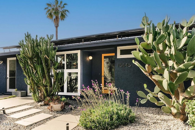15845 Lassen St, North Hills, CA 91343 - property entrance with stucco siding