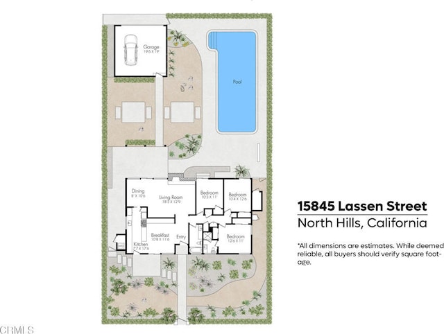 15845 Lassen St, North Hills, CA 91343 - floor plan / room layout