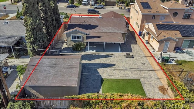 1144 Magnolia Ave, Gardena, CA 90247 - aerial perspective of suburban area featuring property parcel outlined