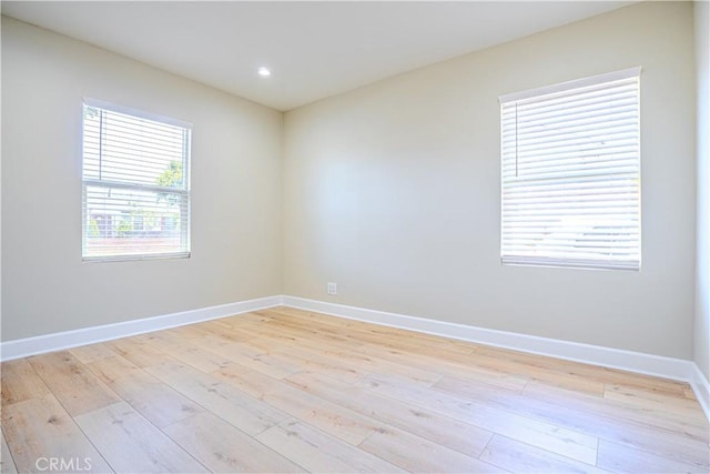 417 E 44th Way, Long Beach, CA 90807 - spare room with light wood-style floors, baseboards, and recessed lighting