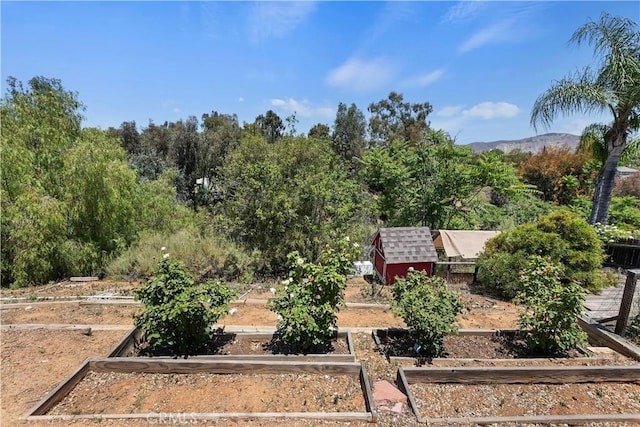 1825 Duncan Way, Corona, CA 92881 - view of yard with a vegetable garden and a mountain view
