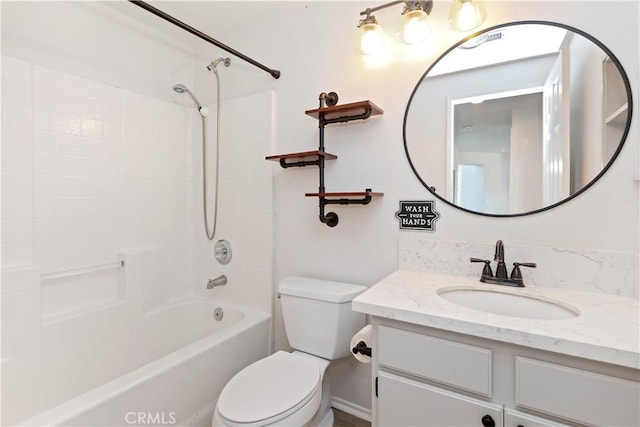 1825 Duncan Way, Corona, CA 92881 - bathroom featuring vanity, toilet, and bathtub / shower combination