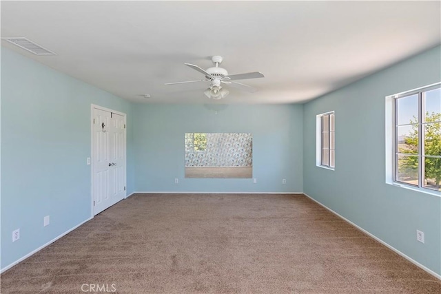 1825 Duncan Way, Corona, CA 92881 - carpeted empty room featuring ceiling fan and baseboards