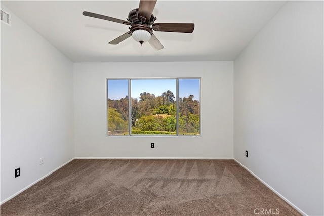 1825 Duncan Way, Corona, CA 92881 - empty room with carpet, baseboards, and a ceiling fan