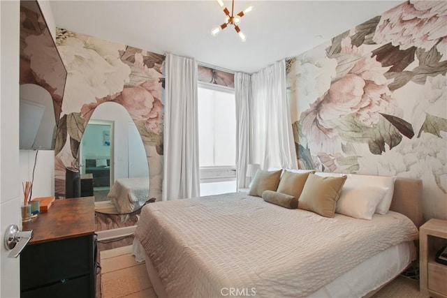 1639 Bridgewater Way, Costa Mesa, CA 92627 - bedroom with a chandelier