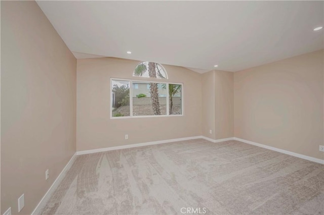 5338 S Chariton Ave, Ladera Heights, CA 90056 - carpeted empty room featuring baseboards and recessed lighting