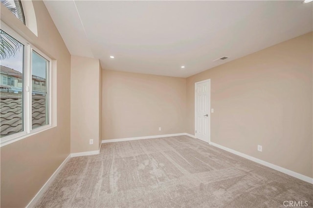 5338 S Chariton Ave, Ladera Heights, CA 90056 - carpeted spare room with baseboards and recessed lighting