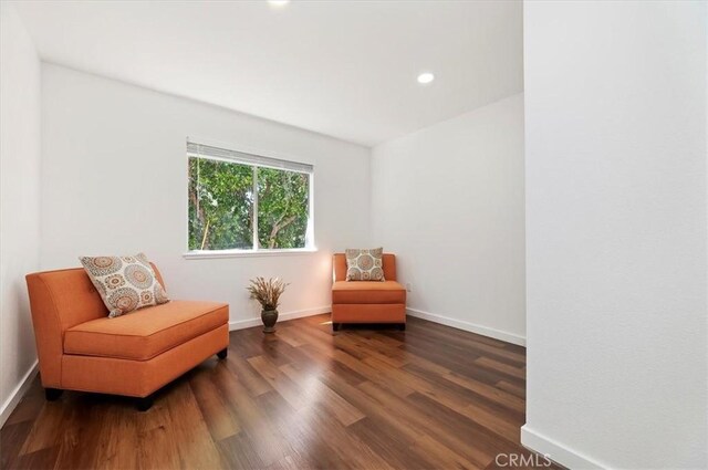 770 Libby Dr, Riverside, CA 92507 - sitting room with baseboards, wood finished floors, and recessed lighting