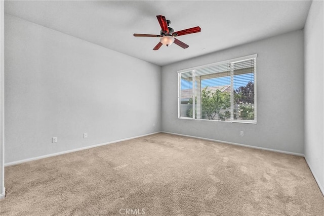 19118 Opal Ct, Apple Valley, CA 92308 - empty room with carpet, a ceiling fan, and baseboards
