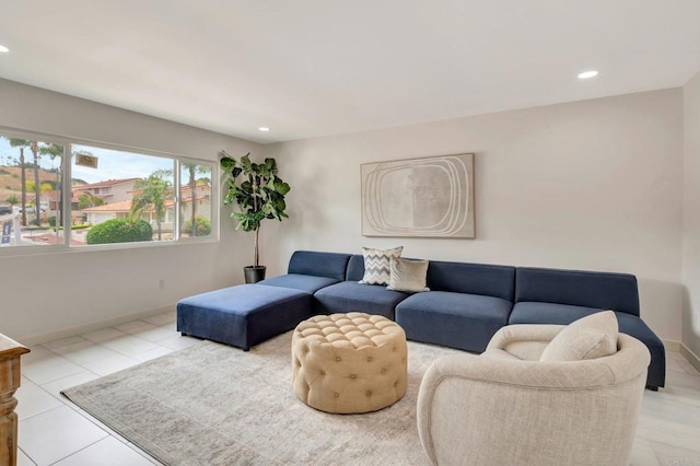 4103 Corral Canyon Rd, Bonita, CA 91902 - living area with recessed lighting and tile patterned flooring