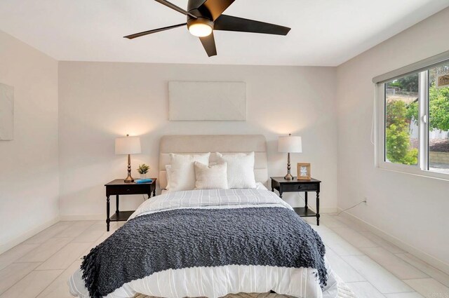 4103 Corral Canyon Rd, Bonita, CA 91902 - bedroom featuring baseboards and a ceiling fan