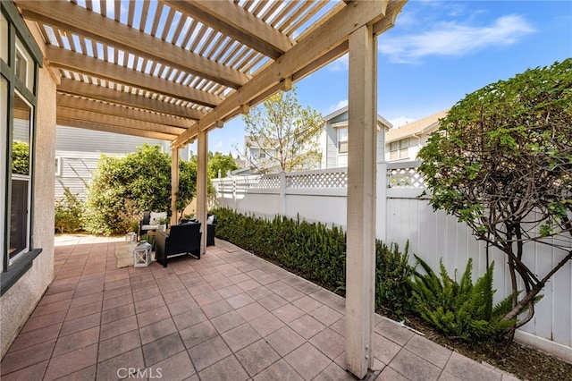 167 Iris Ln, Brea, CA 92821 - fenced backyard with a patio and a pergola