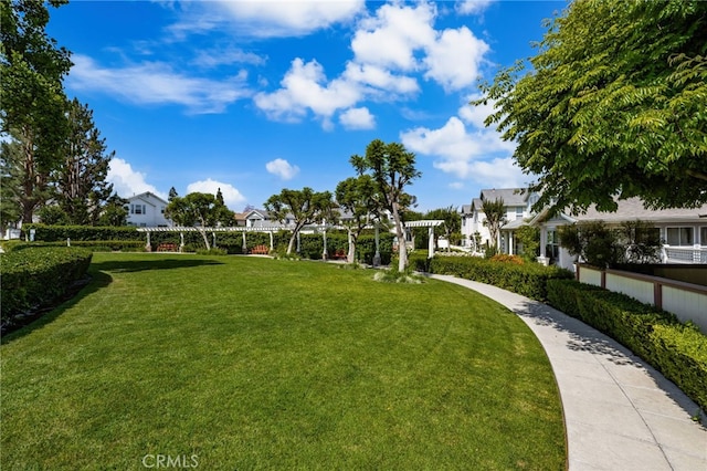 167 Iris Ln, Brea, CA 92821 - view of community with a pergola, a residential view, and a yard