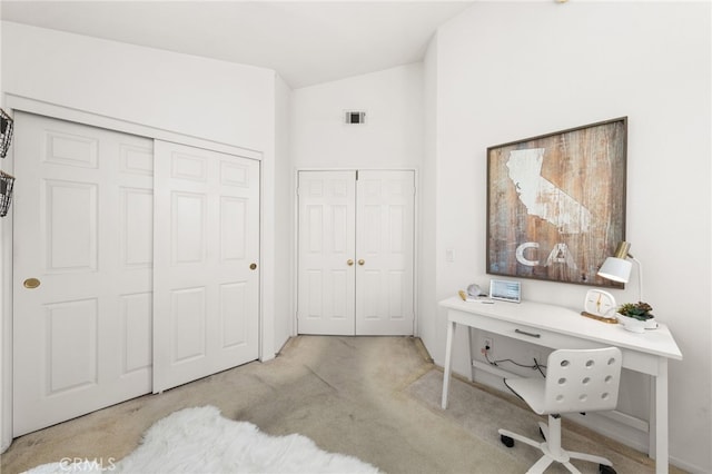 167 Iris Ln, Brea, CA 92821 - carpeted office with vaulted ceiling and baseboards