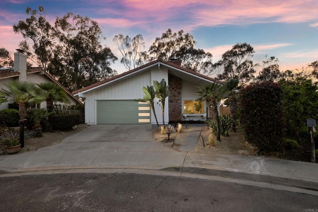 417 Santa Victoria, Solana Beach, CA 92075 - mid-century home featuring concrete driveway and a garage