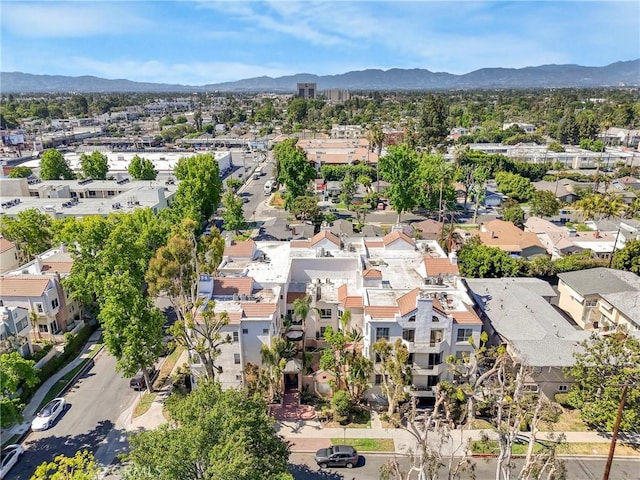 14347 Albers St Unit 207, Sherman Oaks, CA 91401 - aerial view of property's location featuring a mountainous background and nearby suburban area