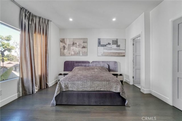 14347 Albers St Unit 207, Sherman Oaks, CA 91401 - bedroom featuring wood finished floors, baseboards, and recessed lighting