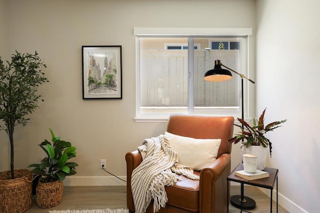 13356 Corte De Chucena, San Diego, CA 92128 - sitting room with baseboards and wood finished floors