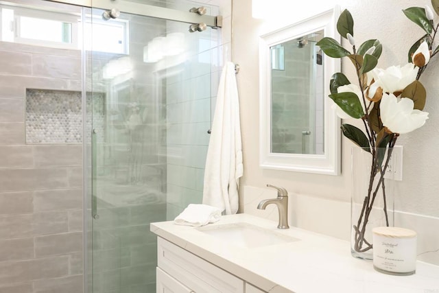 13356 Corte De Chucena, San Diego, CA 92128 - full bath with vanity and a stall shower