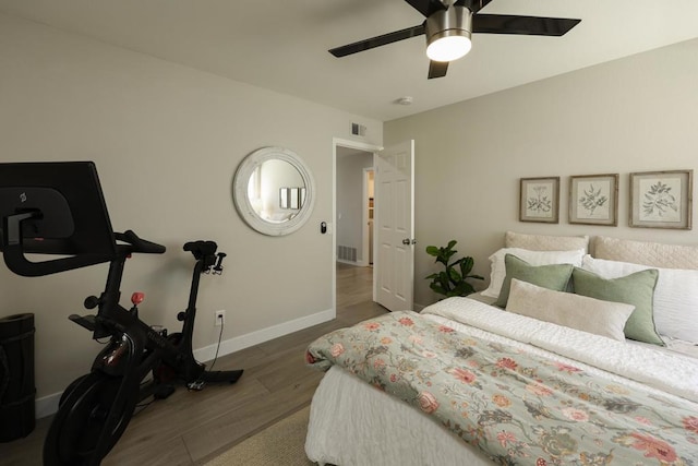 13356 Corte De Chucena, San Diego, CA 92128 - bedroom with wood finished floors and a ceiling fan