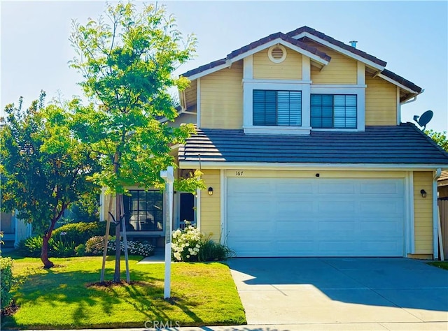 167 Camino Leon, Camarillo, CA 93012 - view of front of house with a garage, a front yard, and driveway