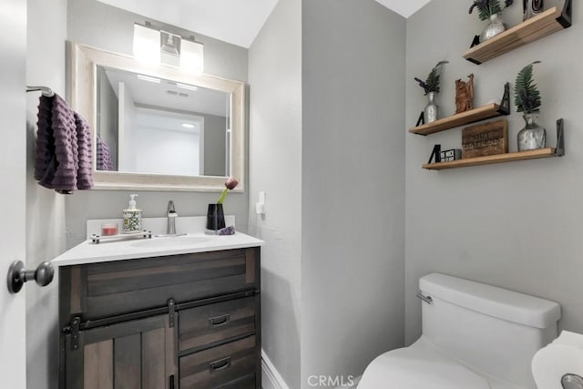 167 Camino Leon, Camarillo, CA 93012 - half bathroom featuring toilet and vanity