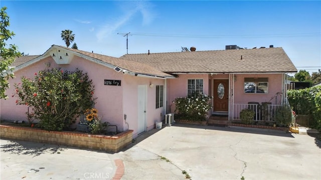14276 Aztec St, Sylmar, CA 91342 - view of front of property featuring stucco siding and a shingled roof