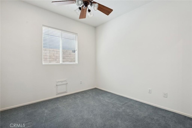 19613 Edmonds Pl, Saugus, CA 91350 - spare room featuring a ceiling fan and dark colored carpet