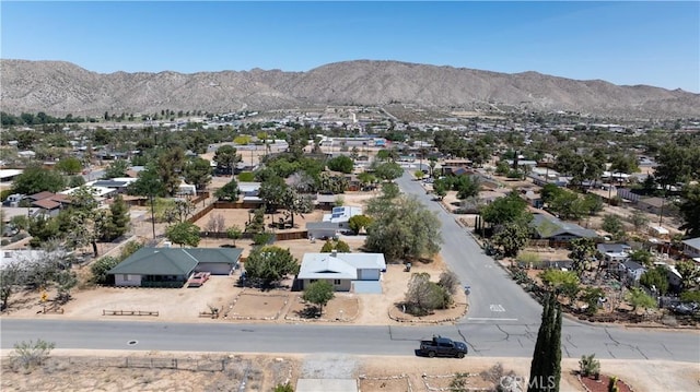 55650 Navajo Trl, Yucca Valley, CA 92284 - aerial perspective of suburban area with a mountainous background