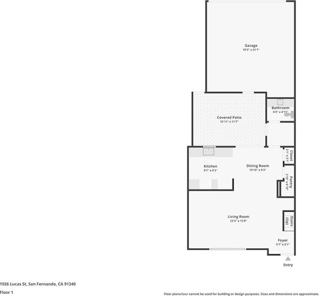 1926 Lucas St Unit 2, San Fernando, CA 91340 - room layout