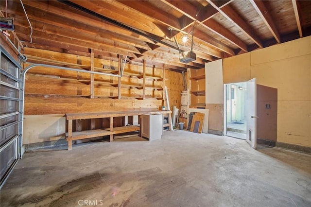 1926 Lucas St Unit 2, San Fernando, CA 91340 - garage featuring a garage door opener and a workshop area