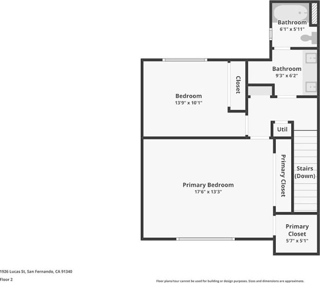 1926 Lucas St Unit 2, San Fernando, CA 91340 - floor plan / room layout