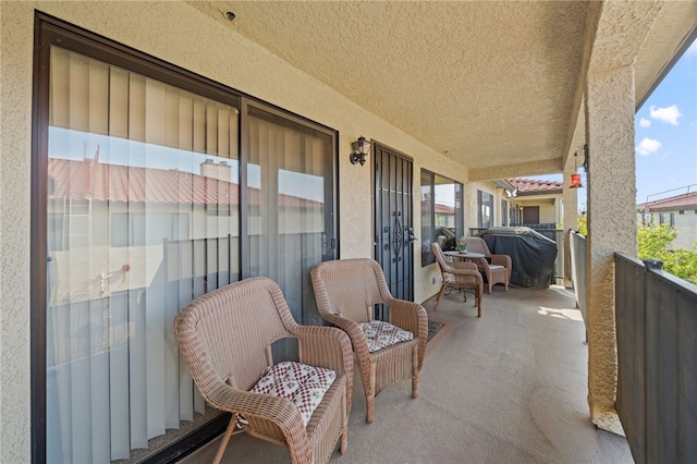 43195 Andrade Ave Unit L, Hemet, CA 92544 - view of patio with a balcony