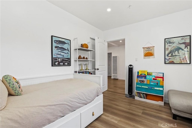 1156 W 26th St, San Pedro, CA 90731 - bedroom with wood finished floors and recessed lighting