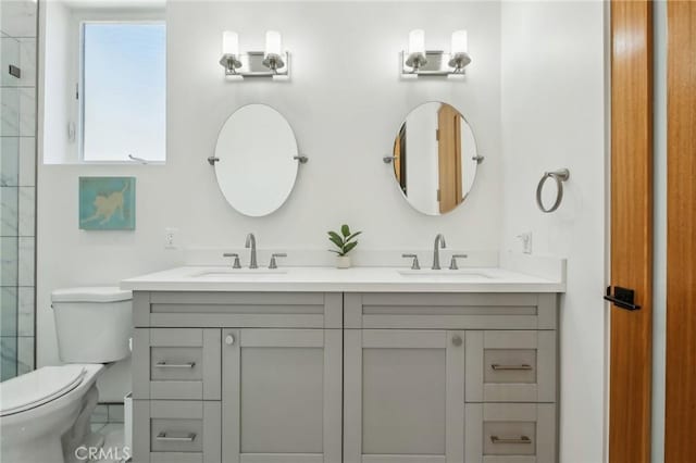1926 Ruhland Ave Unit B, Redondo Beach, CA 90278 - full bath featuring double vanity, toilet, and tiled shower