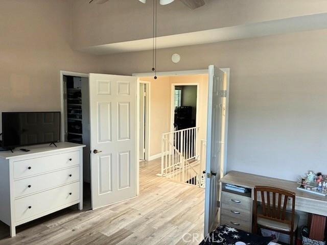 2249 Montrose Ave Unit 7, Montrose, CA 91020 - dining room with light wood-type flooring and ceiling fan