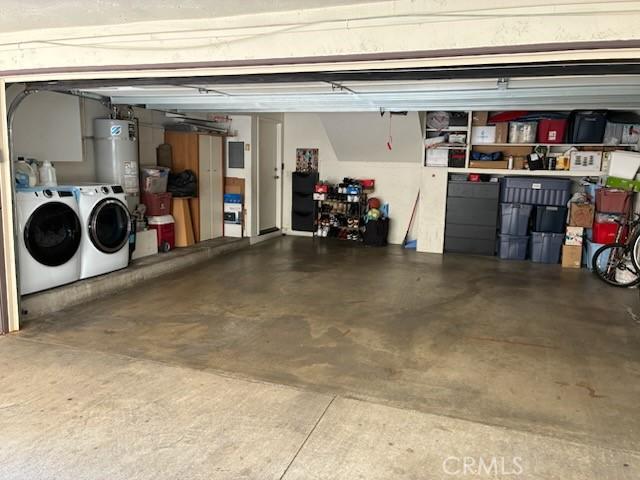2249 Montrose Ave Unit 7, Montrose, CA 91020 - garage with washer and dryer and gas water heater