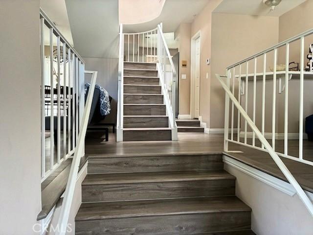 2249 Montrose Ave Unit 7, Montrose, CA 91020 - stairs with wood finished floors and baseboards