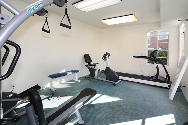 23 Gauguin Cir, Aliso Viejo, CA 92656 - exercise area featuring carpet flooring and baseboards