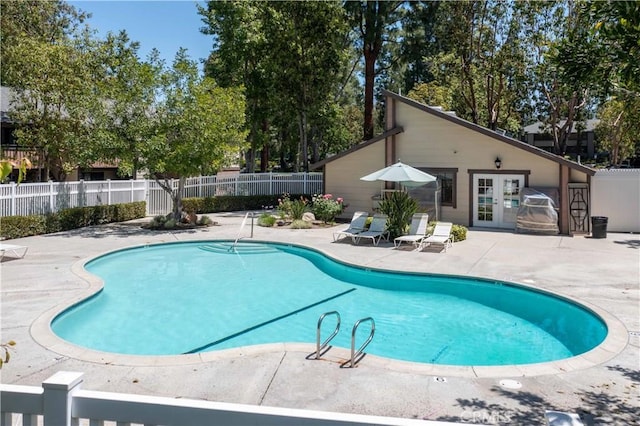 20702 El Toro Rd Unit 6, Lake Forest, CA 92630 - view of pool featuring french doors and a patio area