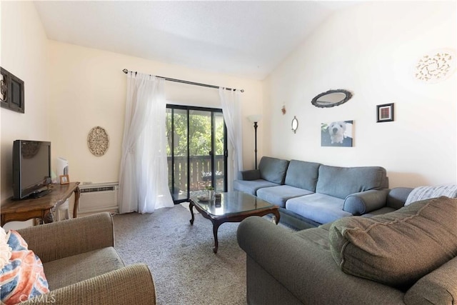 20702 El Toro Rd Unit 6, Lake Forest, CA 92630 - living room featuring carpet and a wall mounted air conditioner